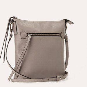 Kiko Leather Purse - Pebble Crossbody GRAY